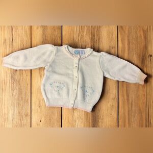 Vintage CC Baby White knit kids Cardigan